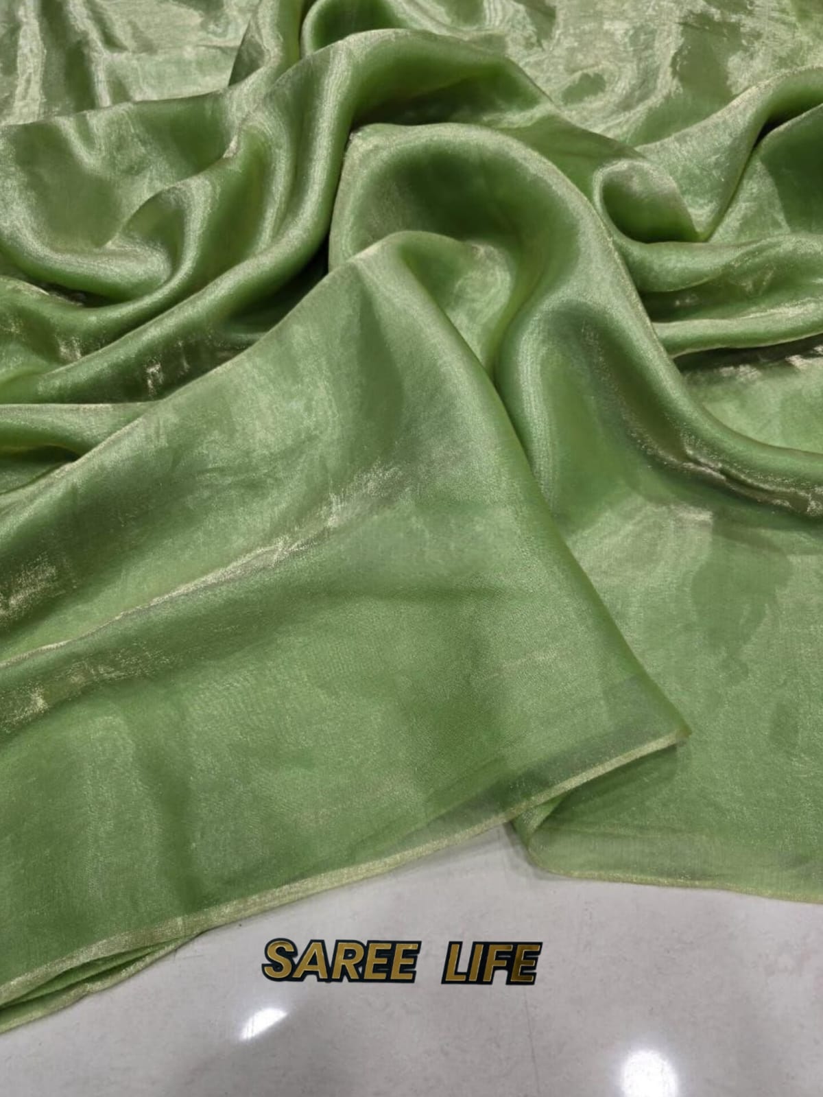 X03 Green fenty silk saree